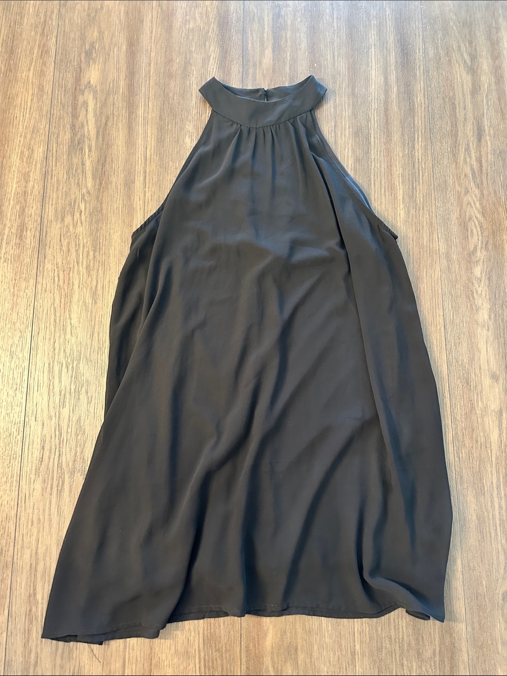 The Impeccable Pig Black Halter-Style Swing Dress